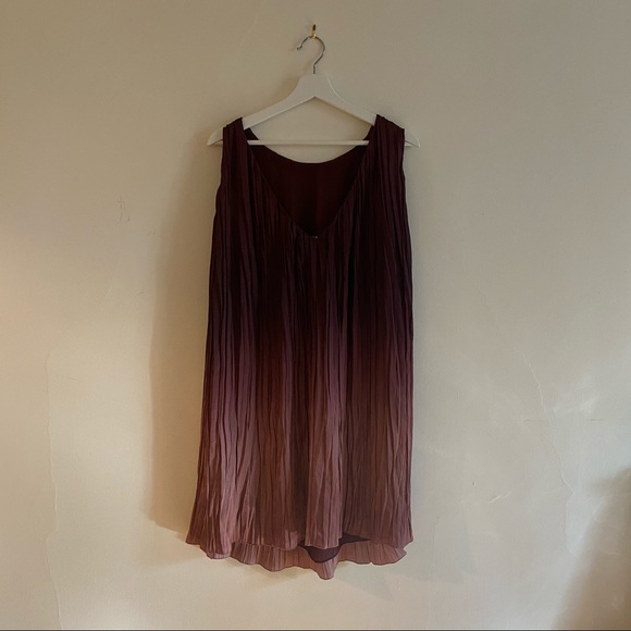 Zara Burgundy Pink Ombré Dress - Picture 2 of 4